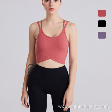 Womens yoga bras yoga gym sport tops